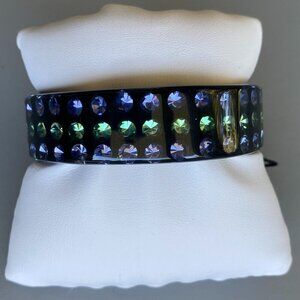 Fifth Avenue Resin with Swarovski Crystal Bangle 7.5 NWT​​